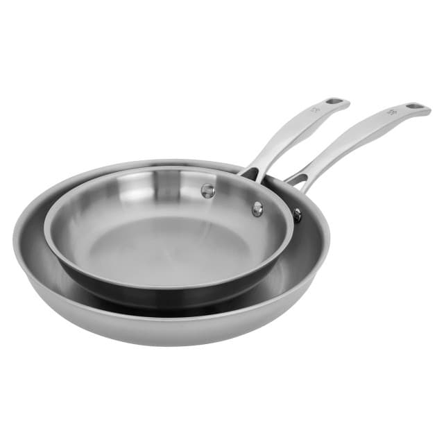 Henckels Clad H3 2-Piece Stainless Steel Fry Pan Set