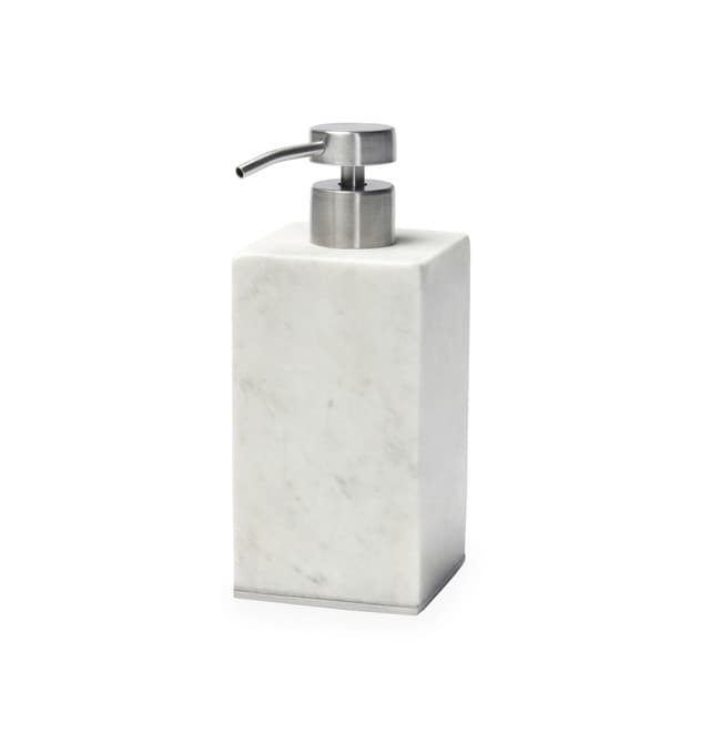 SFERRA PIETRA MARBLE SOAP DISPENSER 2.75X2.75X6.75
