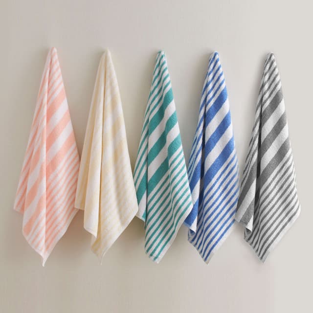Martex® Tropical Stripe 30"x70" 100% Cotton Pool Towel Collection, 15lbs Per Dozen (Set of 12)