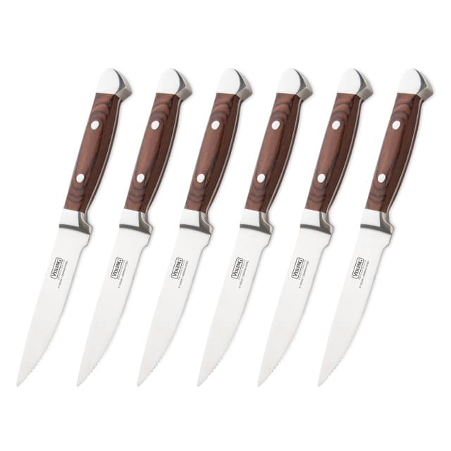 Viking Steakhouse Pakka Wood 6-Piece Steak Knife Set