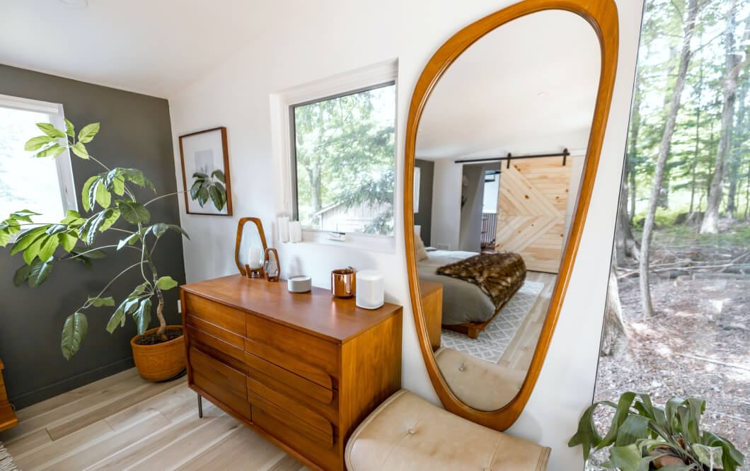 Bedroom Wooden Furniture and Mirror