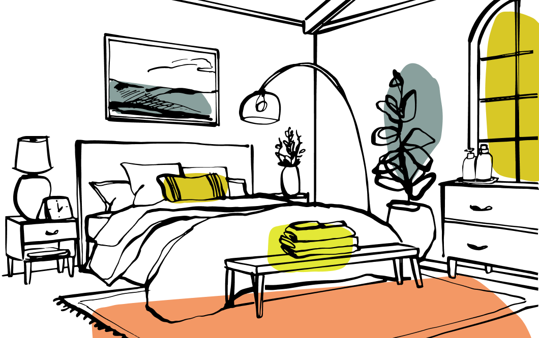 Inhaven bedroom illustration